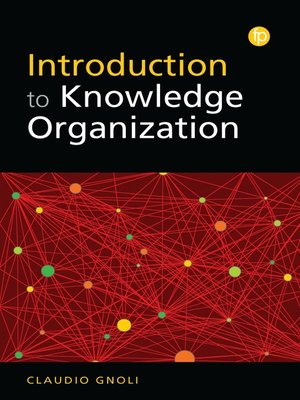 Introduction to Knowledge Organization - ebook